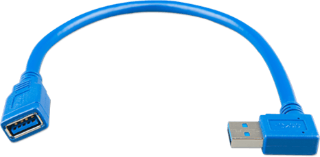 Cabo de extensão USB um lado ângulo reto