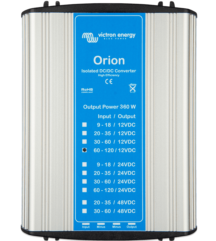 Conversores CC-CC Isolados Orion, 360 W e modelos especiais