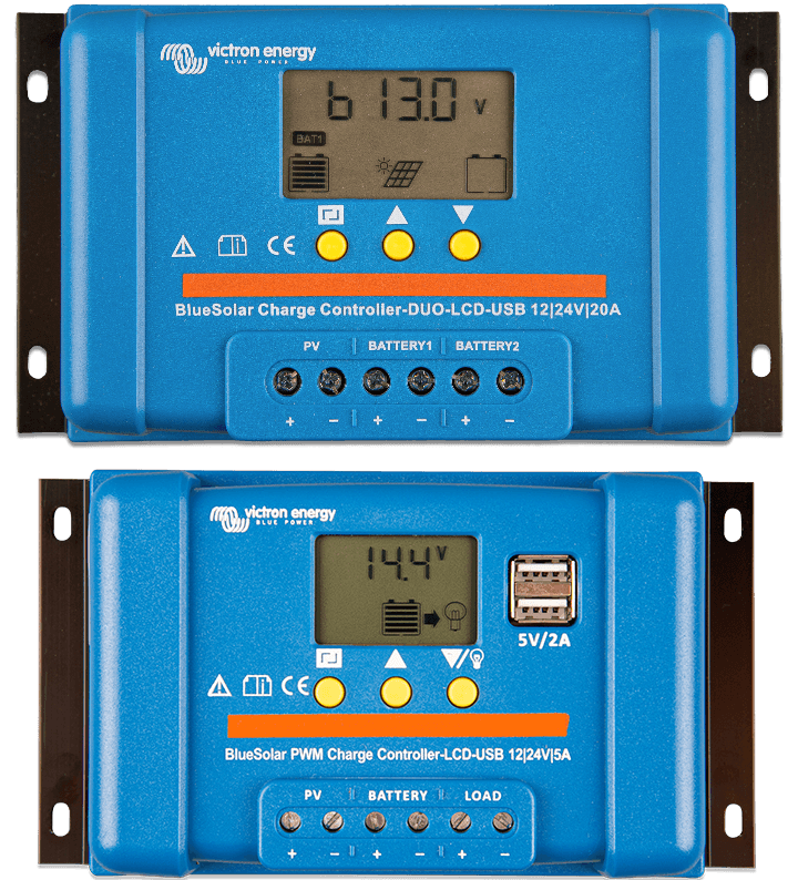 Controlador de carga BlueSolar PWM (DUO) LCD&USB