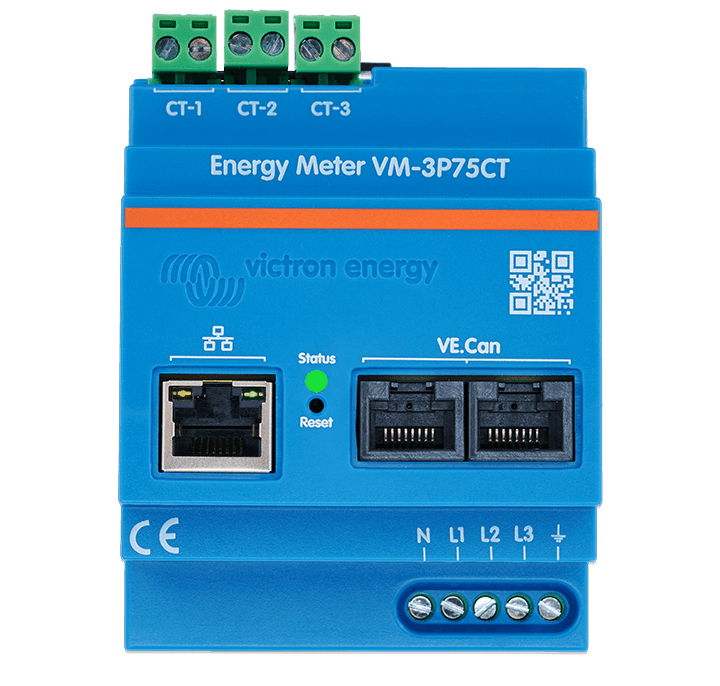 Medidores de energia VM-3P75CT, VM-3P5A, ET112, ET340, EM24 Ethernet e EM540