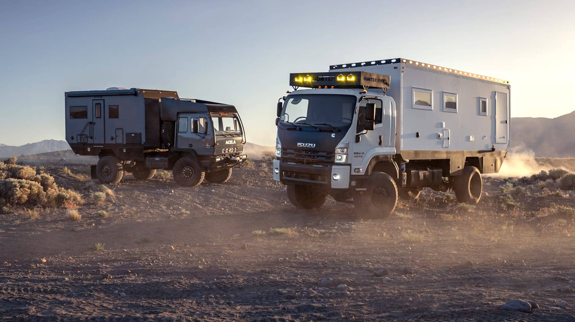 Veículo de expedição Bliss Mobil no deserto