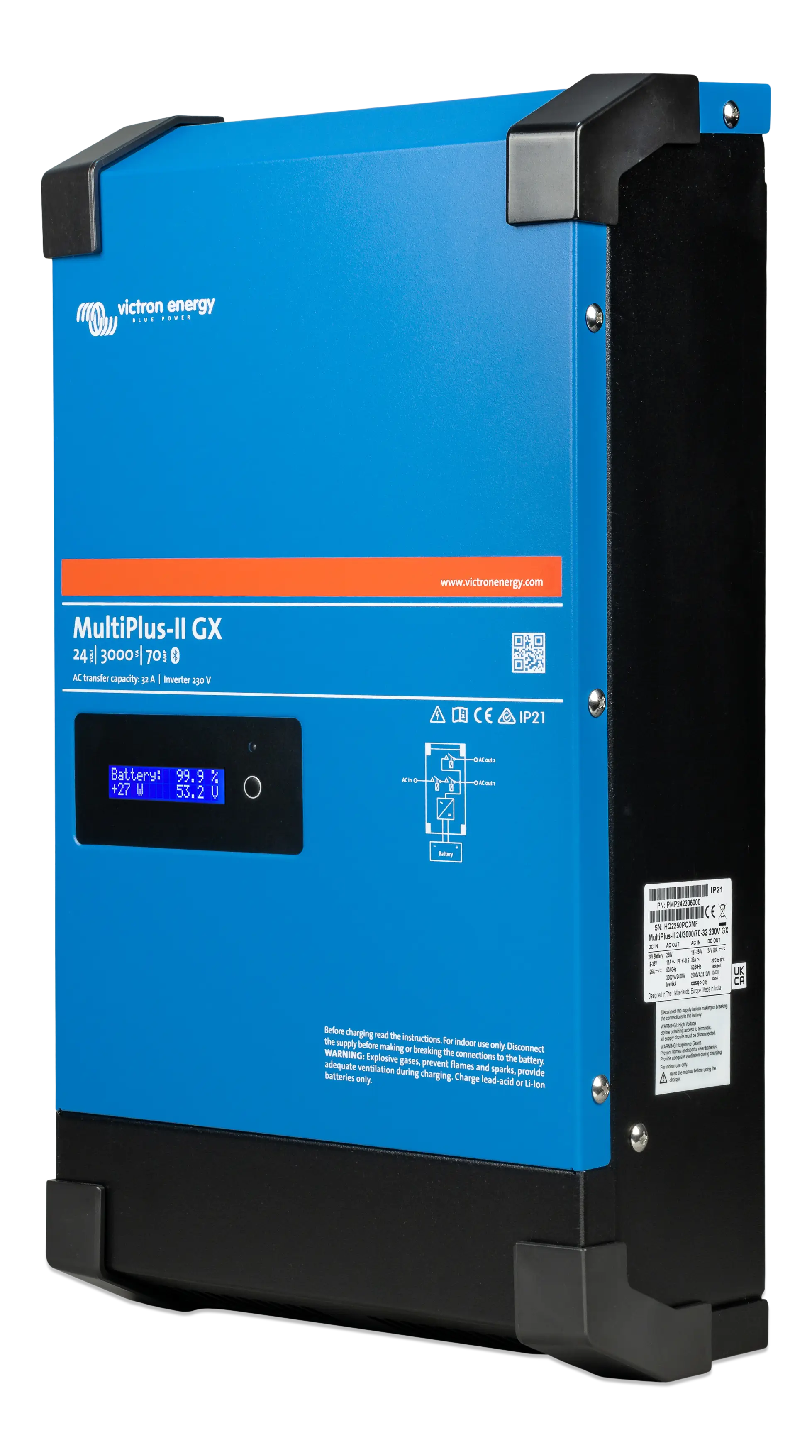 MultiPlus-II 24V 3kVA 70-32 230V GX (left)  thumbnail