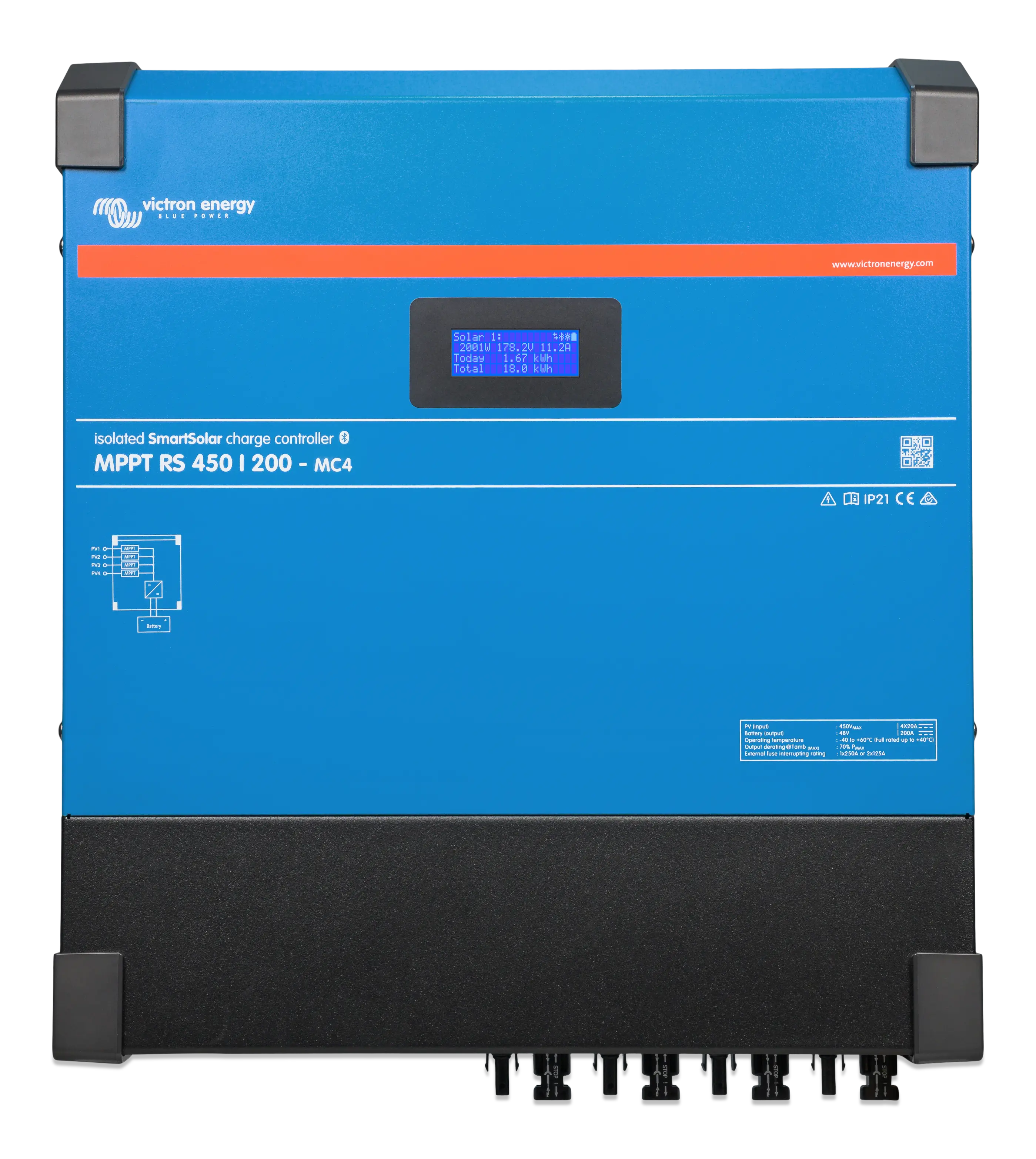 SmartSolar MPPT RS 450/200-MC4 (front)  thumbnail