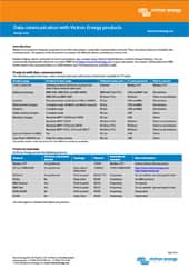Comunicação de dados com produtos Victron Energy