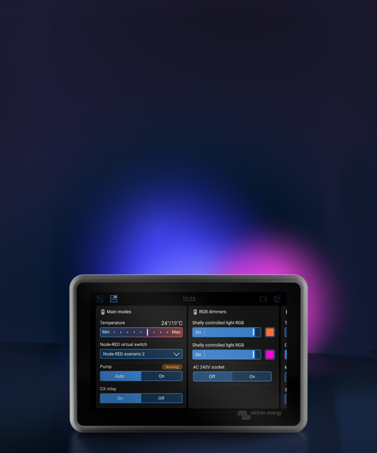 Venus OS  Painel de comutação