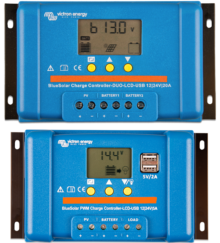 Controlador de carga BlueSolar PWM (DUO) LCD&USB