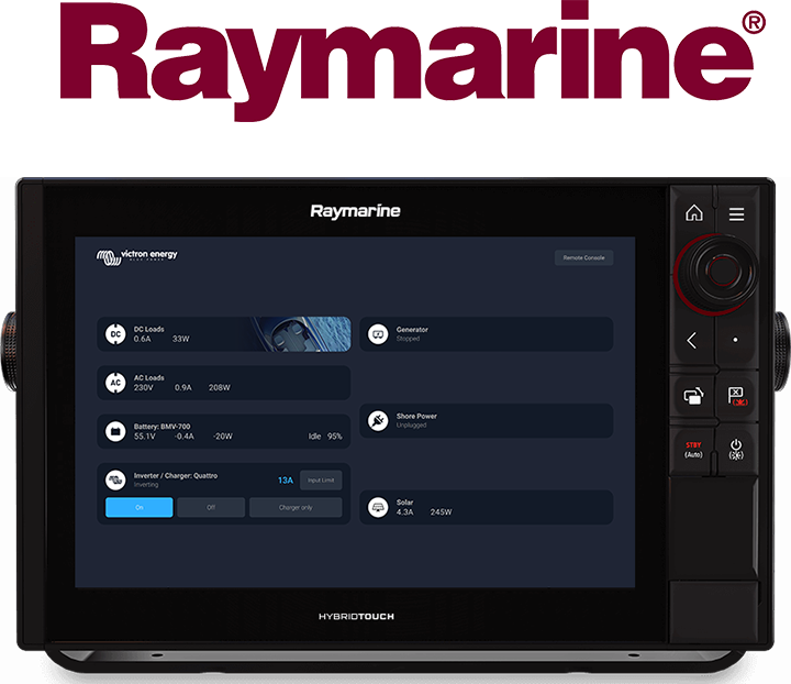 Integração GX com MFD marítimo - Raymarine